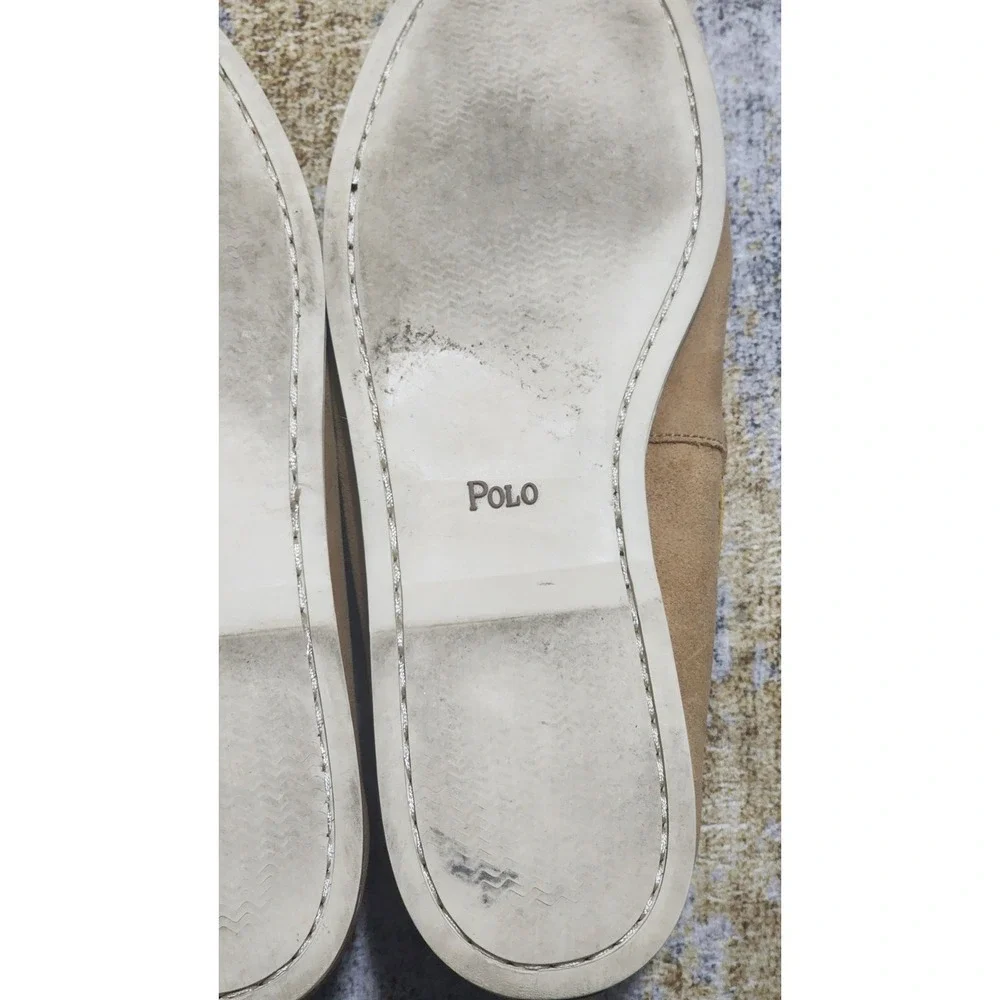 Polo Ralph Lauren Men's Blackley Tan Suede  Loafers Size 13 D